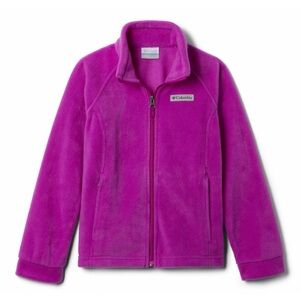 Columbia Girls' Benton Springs Fleece Jacket Magenta Size XL/16